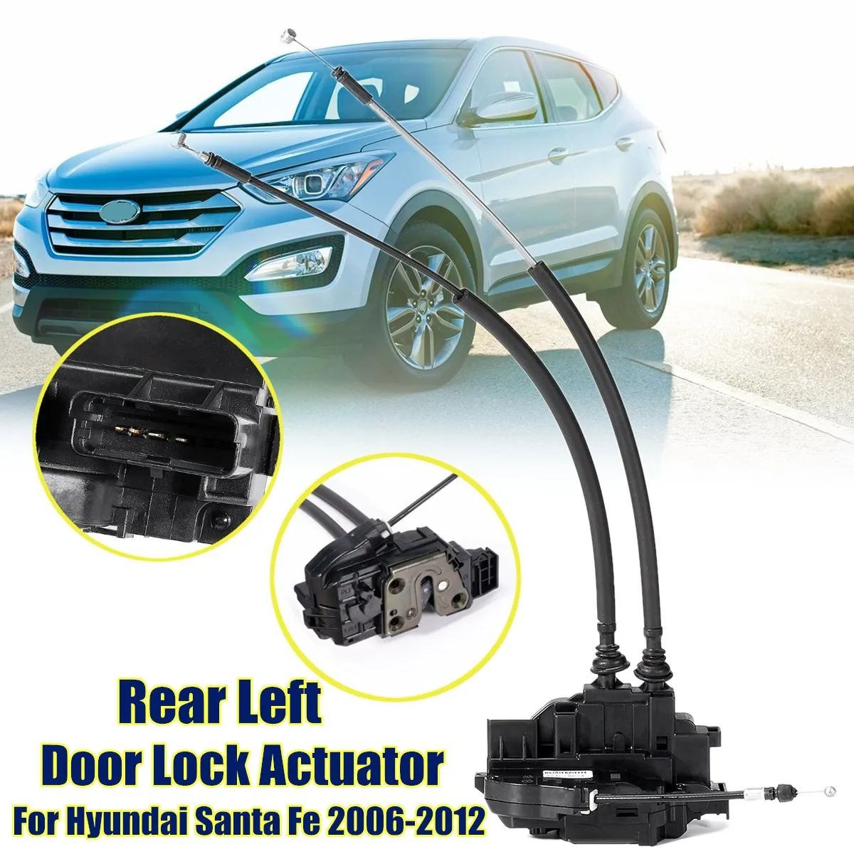 Привод замка двери для Hyundai Santa Fe 2006 2009 813202B010 81420 2B000 81410 1 шт.|Замки и фурнитура| |