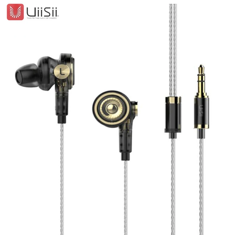 Новый UiiSii BA T9 2BA + 1DD 6 драйвер гибридной технологии Hi Fi наушники вкладыши Наушники