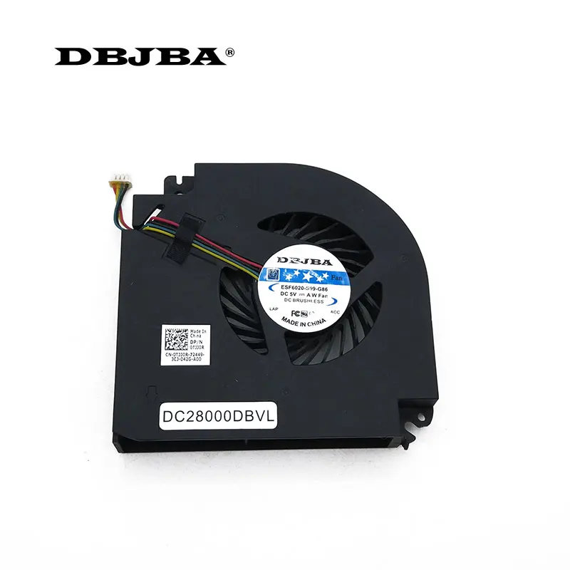 Вентилятор охлаждения GPU для видеокарты Ноутбука DELL PRECISION M6800 0TJJ0R TJJ0R BATA0815R5H PN01