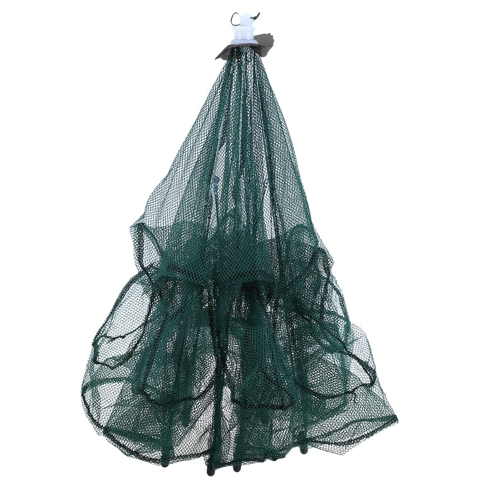 Folded Fishing Net Fish Shrimp Minnow Crab Baits Cast Mesh Trap | Спорт и развлечения