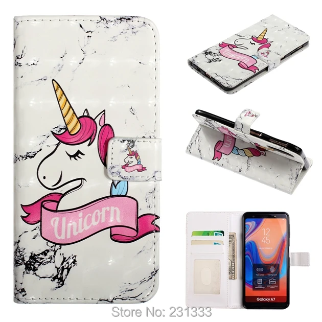 С ку 3D Bling мультфильм бумажник чехол из искусственной кожи для Samsung Galaxy A10 A20 A30 A40 A50