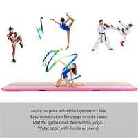 Inflatable Gymnastics Airtrack Tumbling Mat Air Track Floor Mats Electric a Pump Home Use/Training/Cheerleading/Beach/Park Water