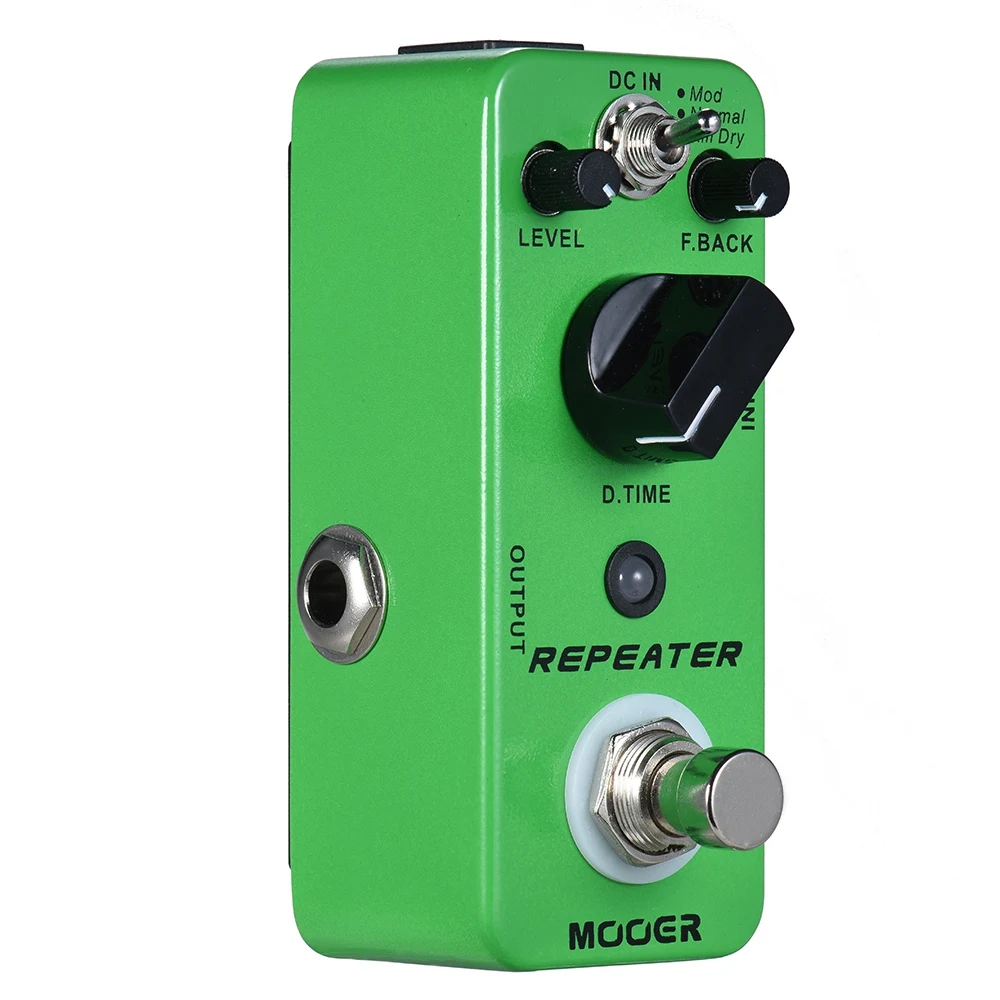 MOOER Repeater Digital Delay Guitar Effect Pedal 3 Modes True Bypass Full Metal Shell | Спорт и развлечения