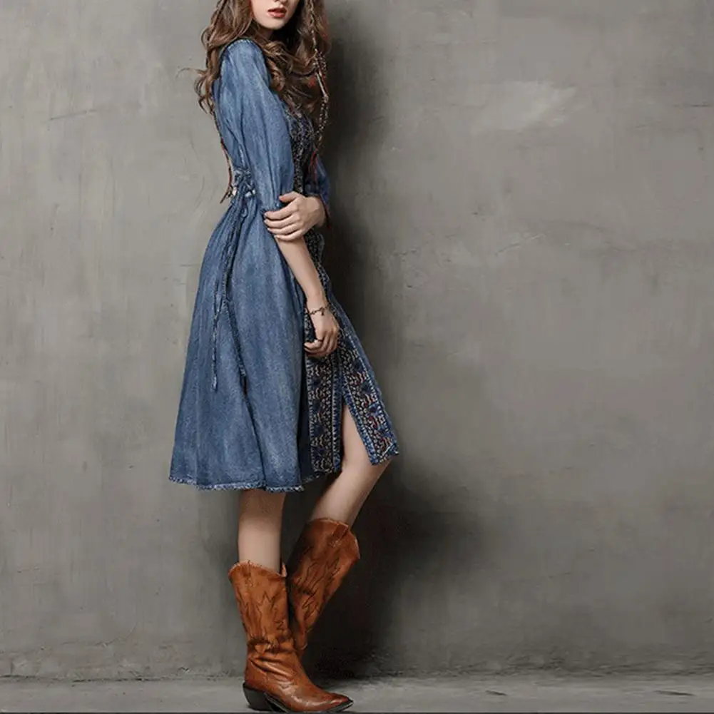 MISSKY 2019 Новинка на лето и весну женское платье с коротким рукавом V образным