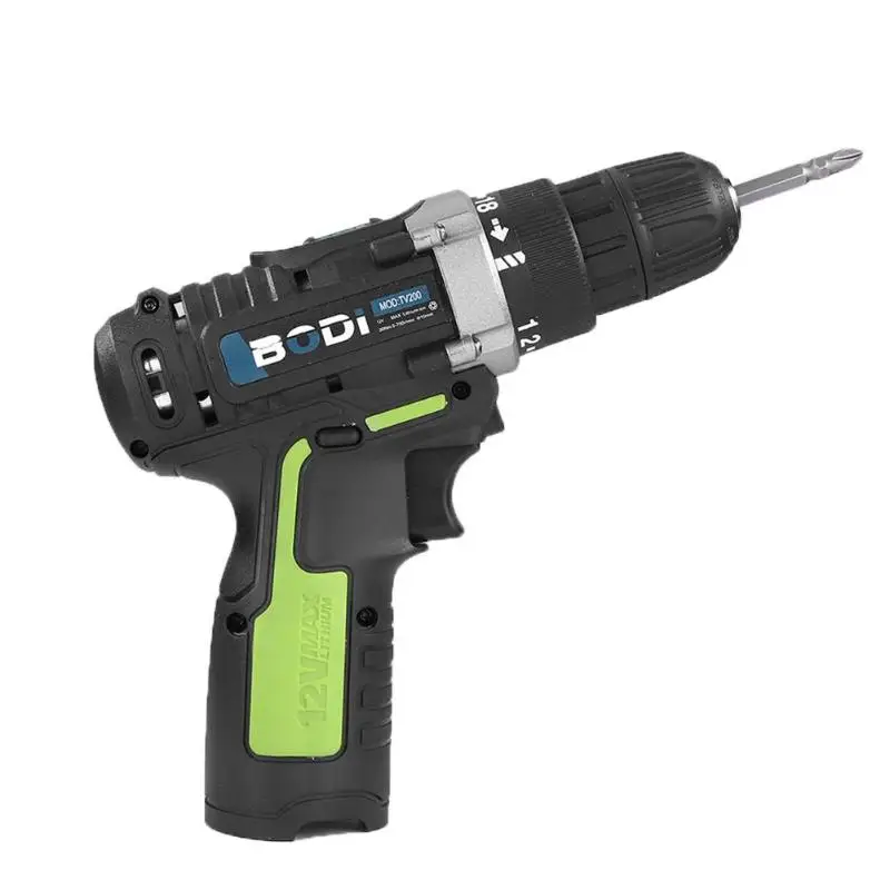 Alloet 12VElectric Single /Double Speed Screwdriver Cordless Lithium Drill Impact Household Multi-functional Power Driver | Инструменты