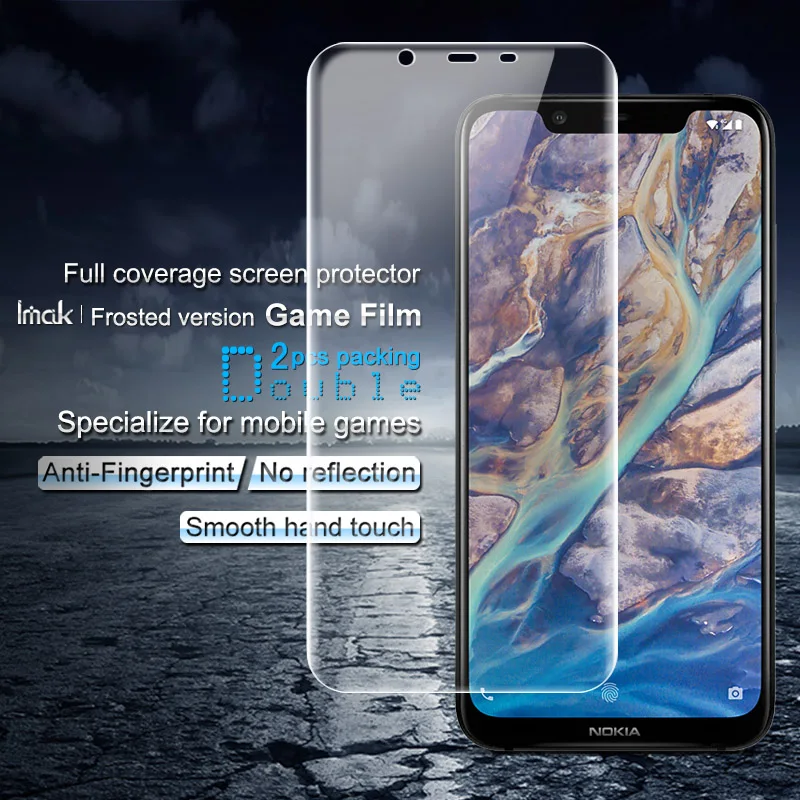 2 шт. полная Защита экрана для Nokia X7 8 1 7 Plus защитная задняя крышка телефона матовая