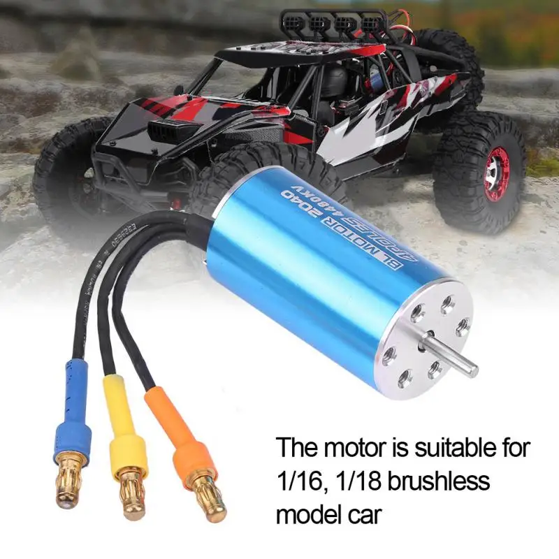 220W Surpass 2040 4480KV 4 столба 6 слотов Бесконтактный бесщеточный мотор для 1/16 1/18 RC