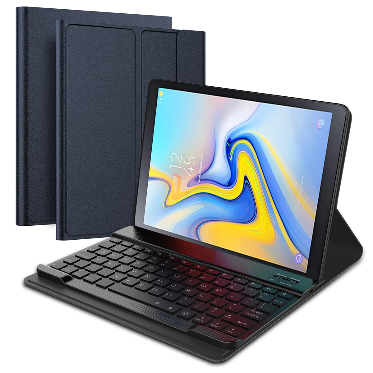 Для Samsung Galaxy Tab A 10 5 2018 чехол Съемная Беспроводная Клавиатура США PU кожаный флип