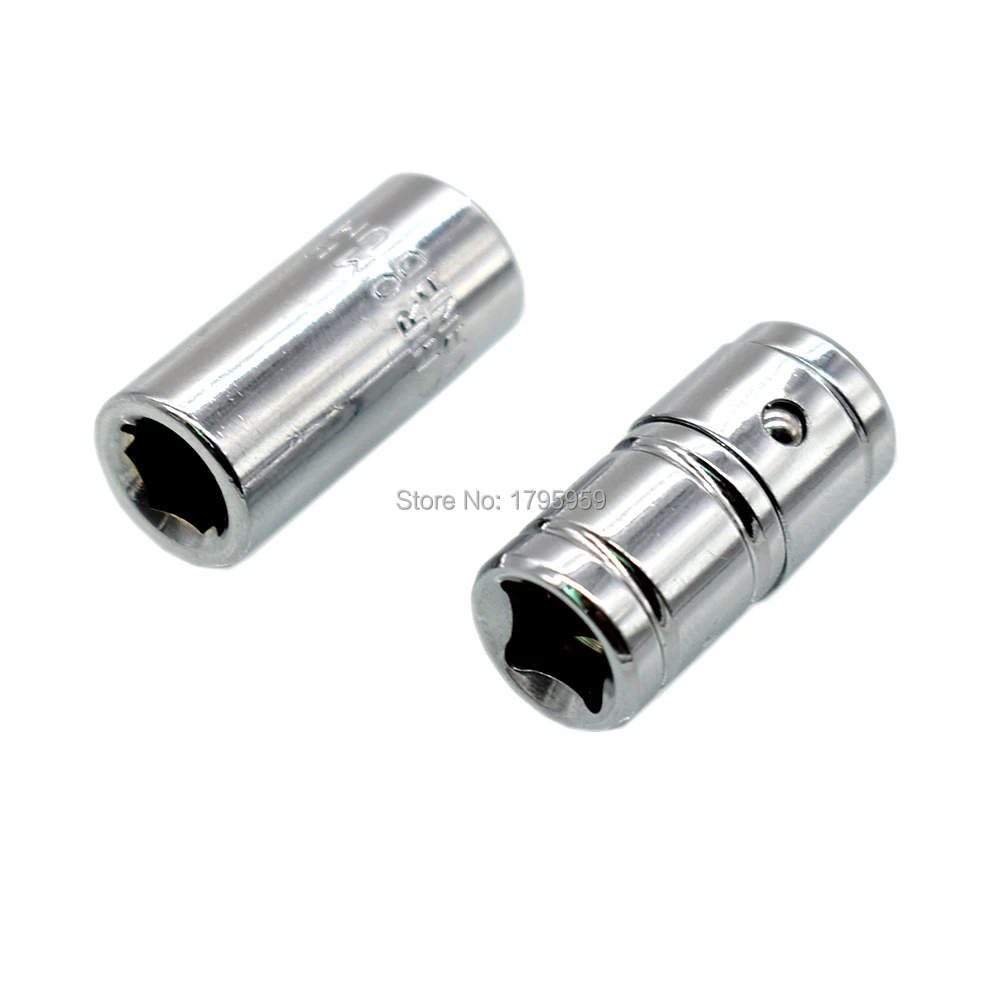 

Socket Converter 1/4" Square Drive to 1/4" Hex Shank Quick Release Impact Socket Bit Adapter Screwdriver Bits Holder Conversion