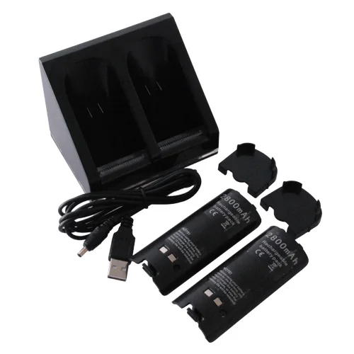 Станция зарядная OSTENT + 2 аккумулятора для пульта ДУ Nintendo Wii|battery ag10|packing pouchbattery grip for