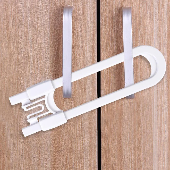 2 шт. U-Тип безопасность ребенка в кабинет замок высокая прочность травмозащитная