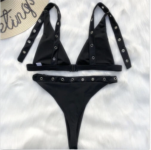 Новинка лидер продаж Женский комплект бикини с бюстгальтером пуш-ап мягкими