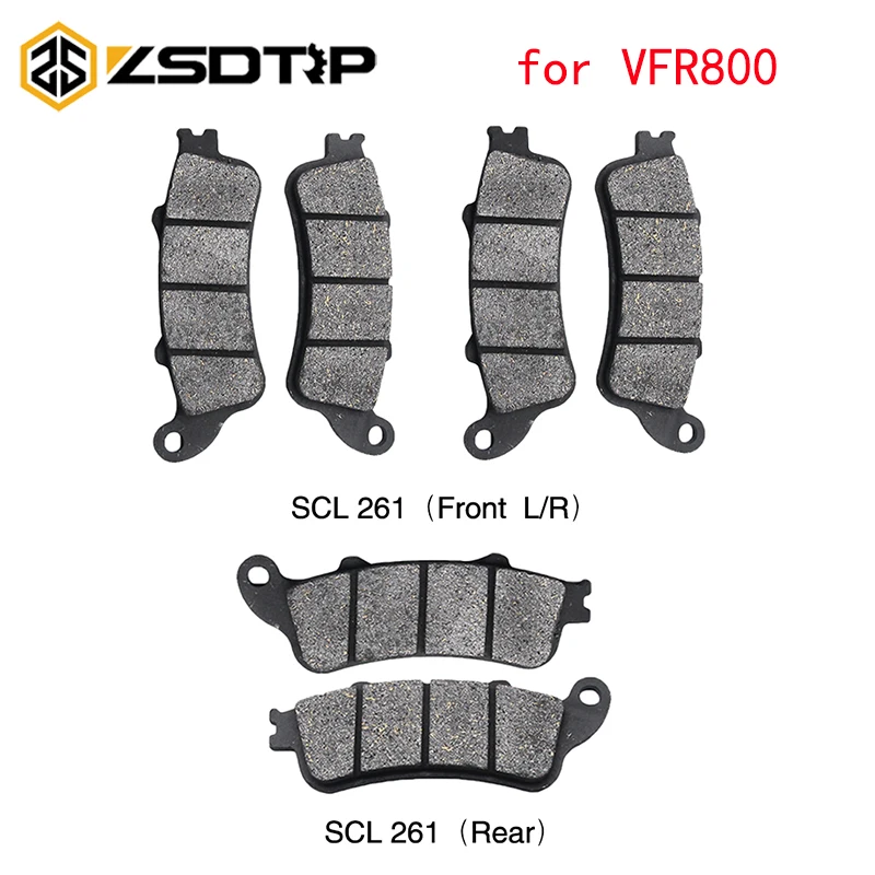 

ZSDTRP мотоциклетные передние и задние тормозные колодки для HONDA VFR800 2006 2007 2008 2009 2010 2012 2013 тормозная система