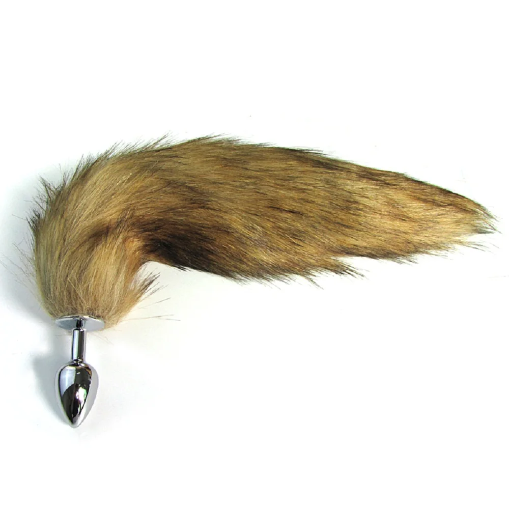 Fluffy Faux Fox Tail Anal Butt Plug Stainless Steel Blockage Fun Romance Cosplay Costume Party Toy Love Gift for Adult | Красота и