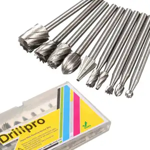 Фрезы Drillpro из быстрорежущей стали, 3,175 мм, 10 шт.