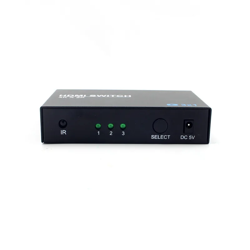 LEORY HDMI сплиттер 3 порта 4 K * 2 1080 p 5 Гбит/с коммутатор коробка 1.4a поддержка AWG 26 с ИК