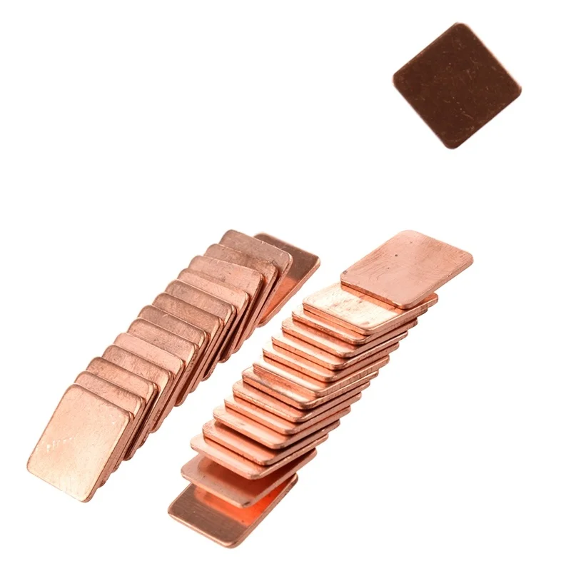 Теплоотвод медные прокладки для ноутбука GPU CPU VGA 30 шт 15 мм x мм| |