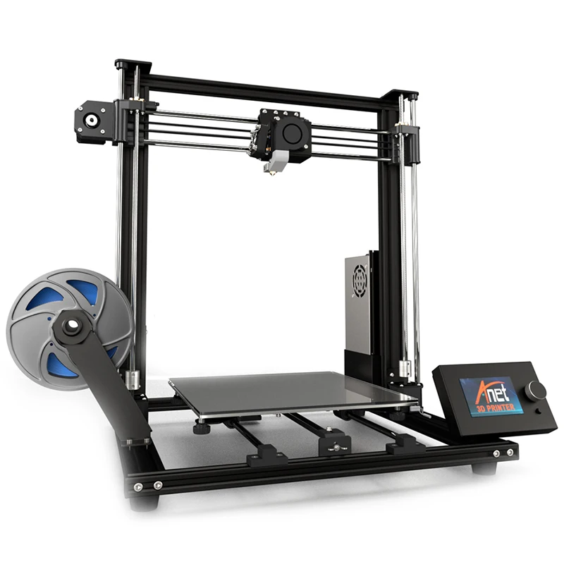 Anet A8 Plus 3d принтер с алюминиевой рамкой обновленный 300*300*350 мм DIY 3D печать