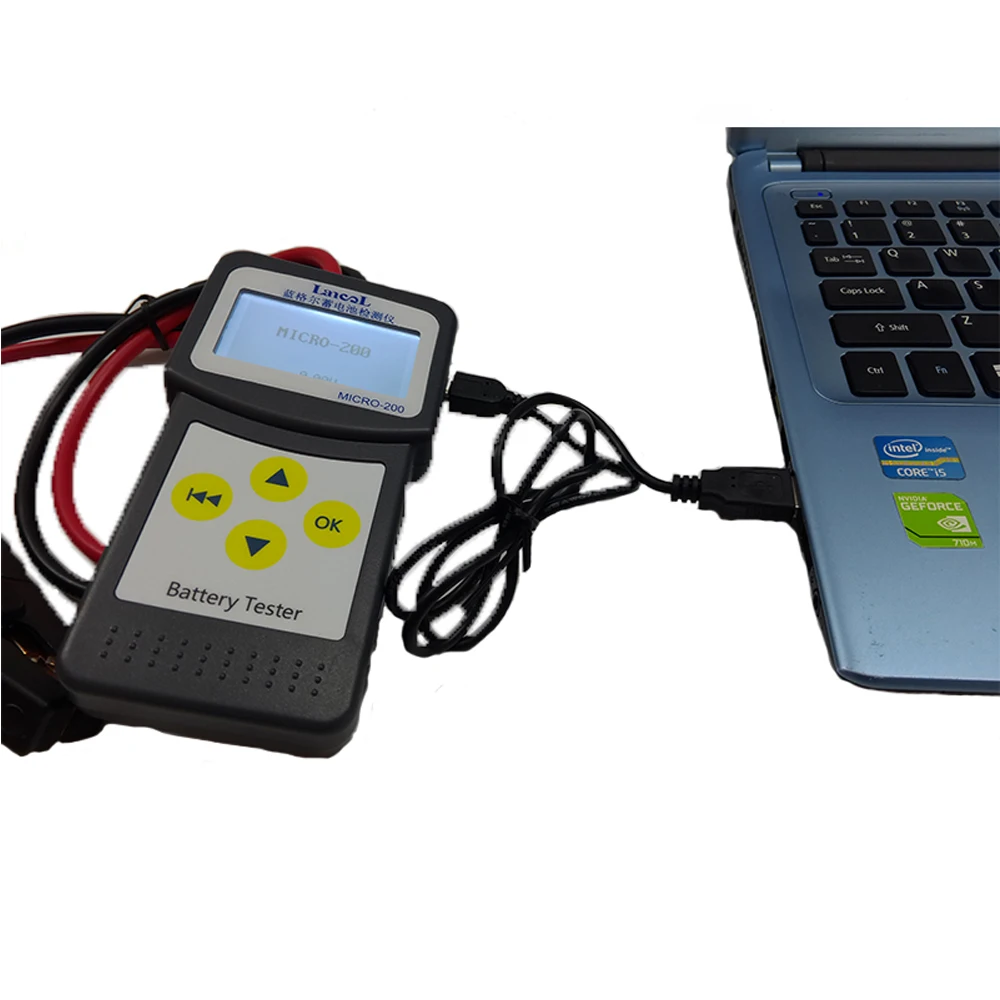 

12V Automotive Car Battery Tester Load Tester Multi-language 30-200Ah with USB for Printing Auto Accessories