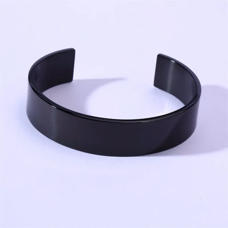 16 мм широкий мужской Минимальный простой браслет на запястье