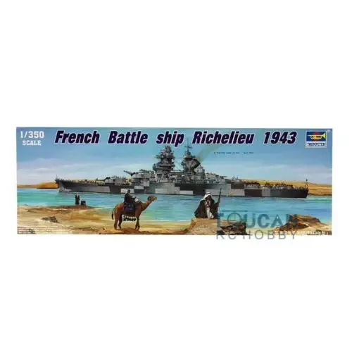 Трубач 05311 1/350 Масштаб Французский линкор ришелье 1943 военный корабль модель набор