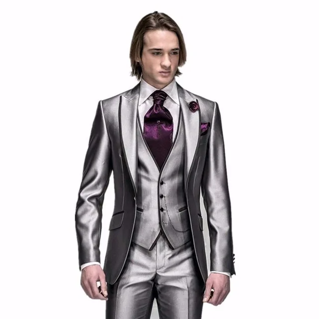 Latest Coat Pant Designs Beige Men Suit Prom Tuxedo Slim Fit 3 Piece Groom Wedding Suits For Men Custom Blazer Terno Masuclino