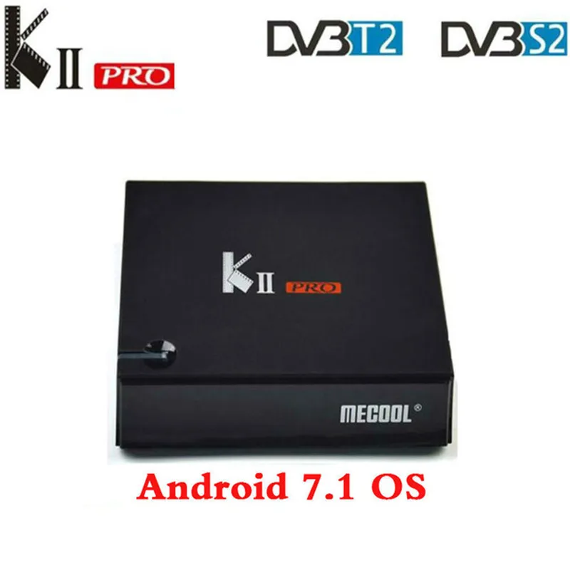ТВ приставка MECOOL KII PRO Android 7.1.1 DVB S2 T2 K2 Amlogic S905D четырехъядерный 2G16G 4K Cline NEWCAMD 2 4/5 ГГц