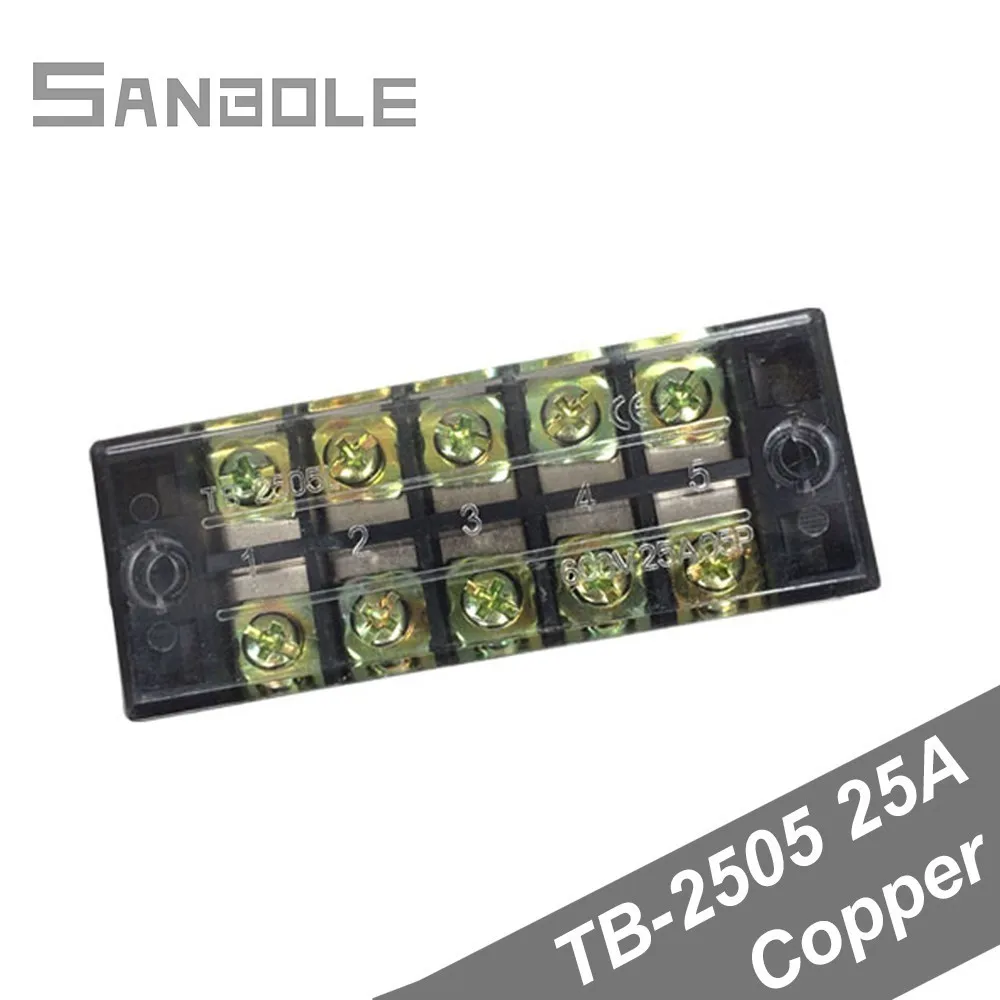 TB 2505 25A 5 P Соединительная пластина с винтами позиций серии фиксированный тип