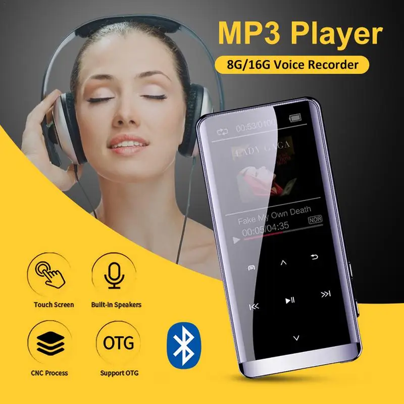 MP4 плеер Bluetooth M13 MP3 мини без потерь HIFI 5D сенсорный экран портативный Новый MP5 Walkman