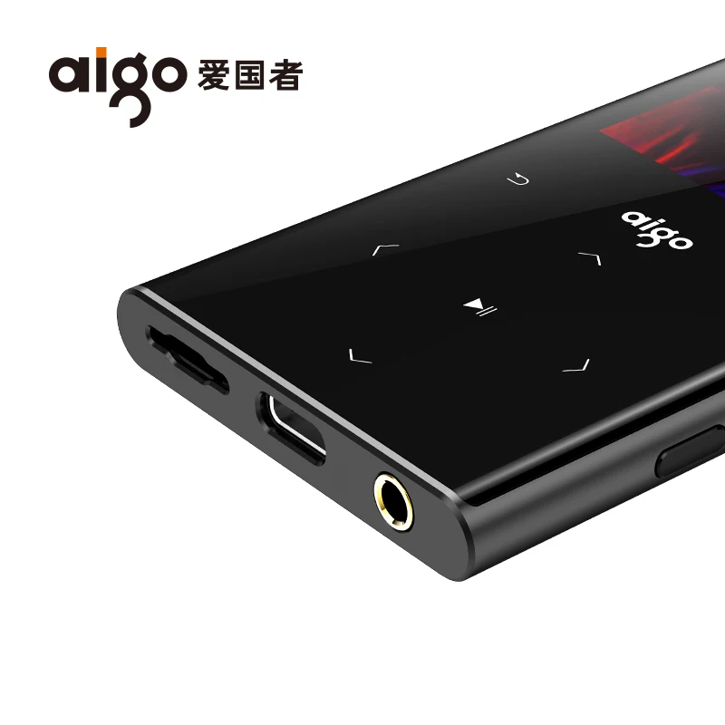 AIGO M1 металлический Mp3 плеер HIFI Lossess Экран Запись FM радио шагомер BT 4 1 громкий