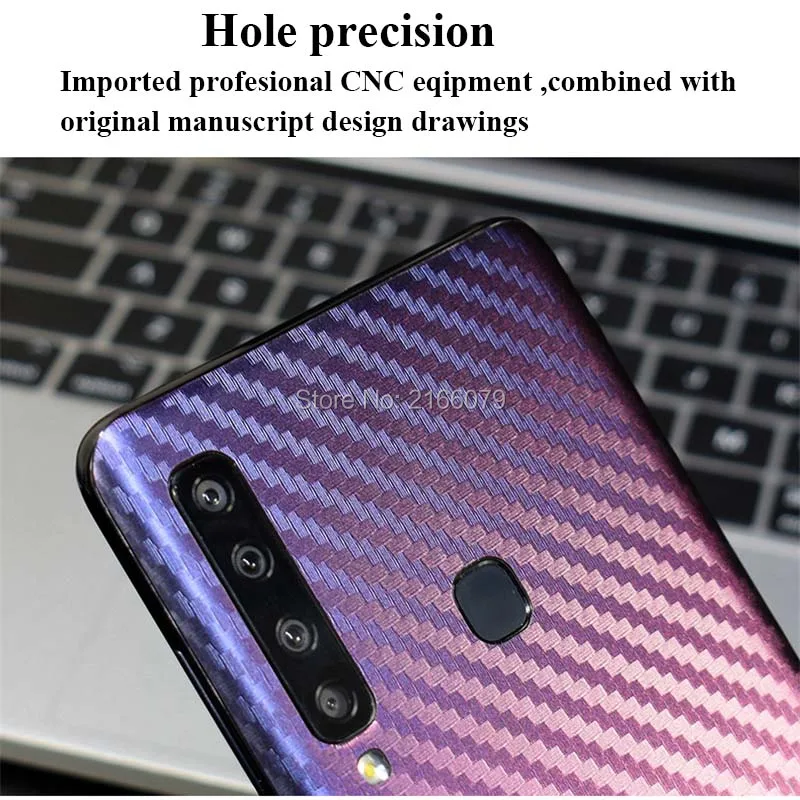 3D градиентная задняя панель из углеродного волокна для Samsung Galaxy A6s A7 A8 Plus A8s A9 2018 A9s
