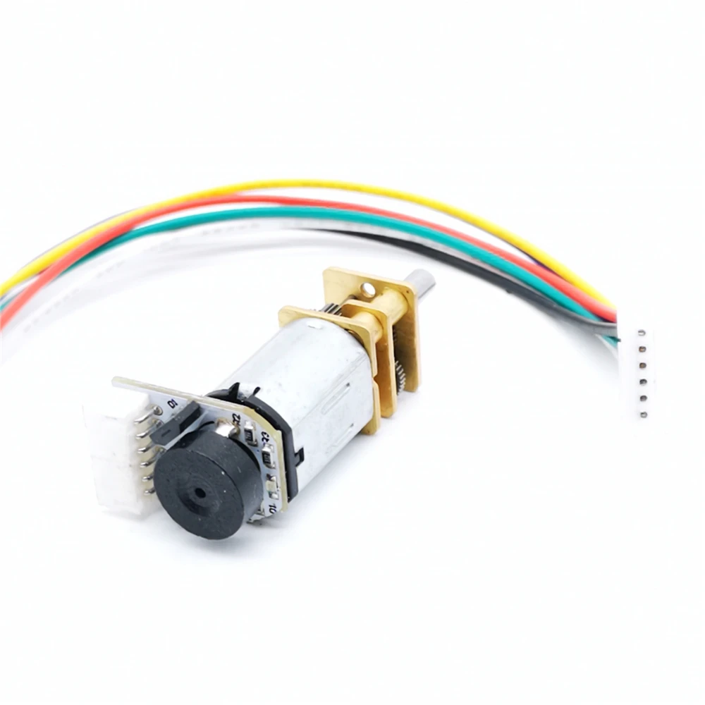 GA12-N20 DC мотор-редуктор с кодировщиком измерение скорости 6V 500rpm для