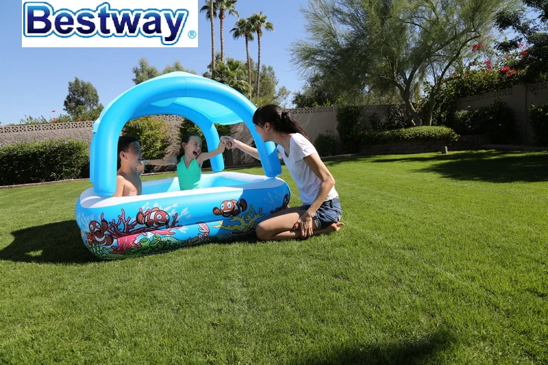 52192 Bestway 1.47 м x 1.22 прямоугольный купол надувной бассейн 58 &quotх 58&quot х 48 &quotнавес