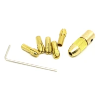 7pcs 0 51 01 522 53mm copper mini electric drill bit collet chuck set tool 3 17mm hole