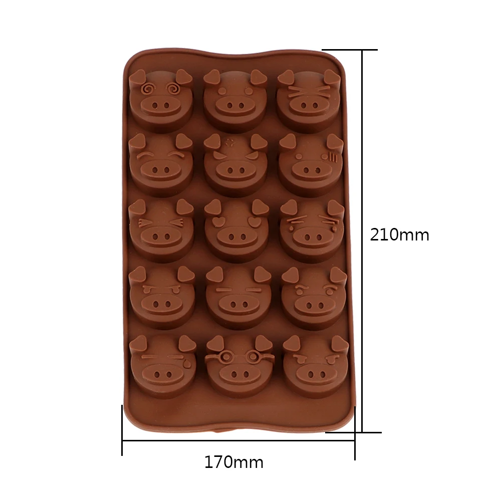 Мыло Конфеты Fondant Mold забавные в форме свиньи 3D силиконовая форма для шоколада