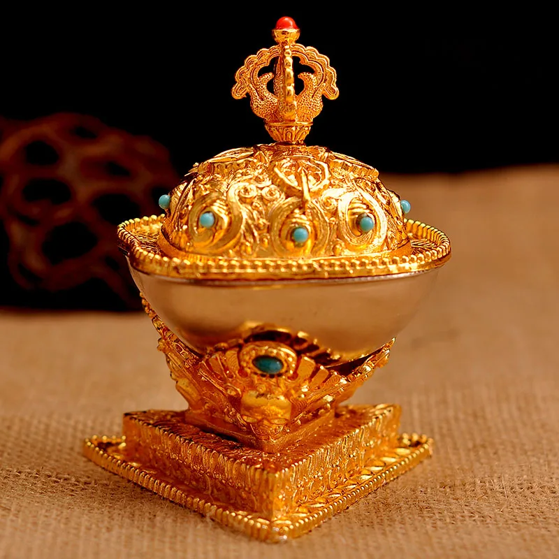 

Buddhism, Tantra, exquisite, alloy buddha kapala-bowl, 2 size optional