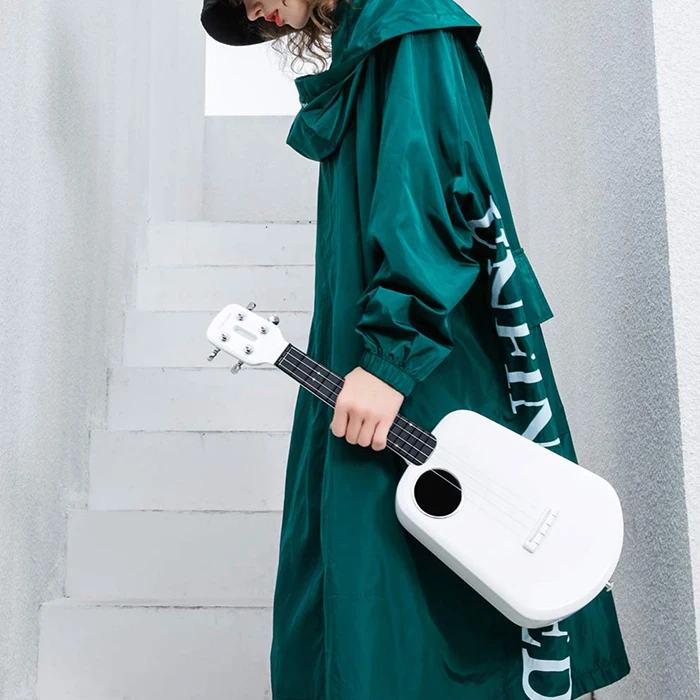 Populele 2 светодиодный Bluetooth читатель смарт миниатюрная гитара укулеле 18 зуб