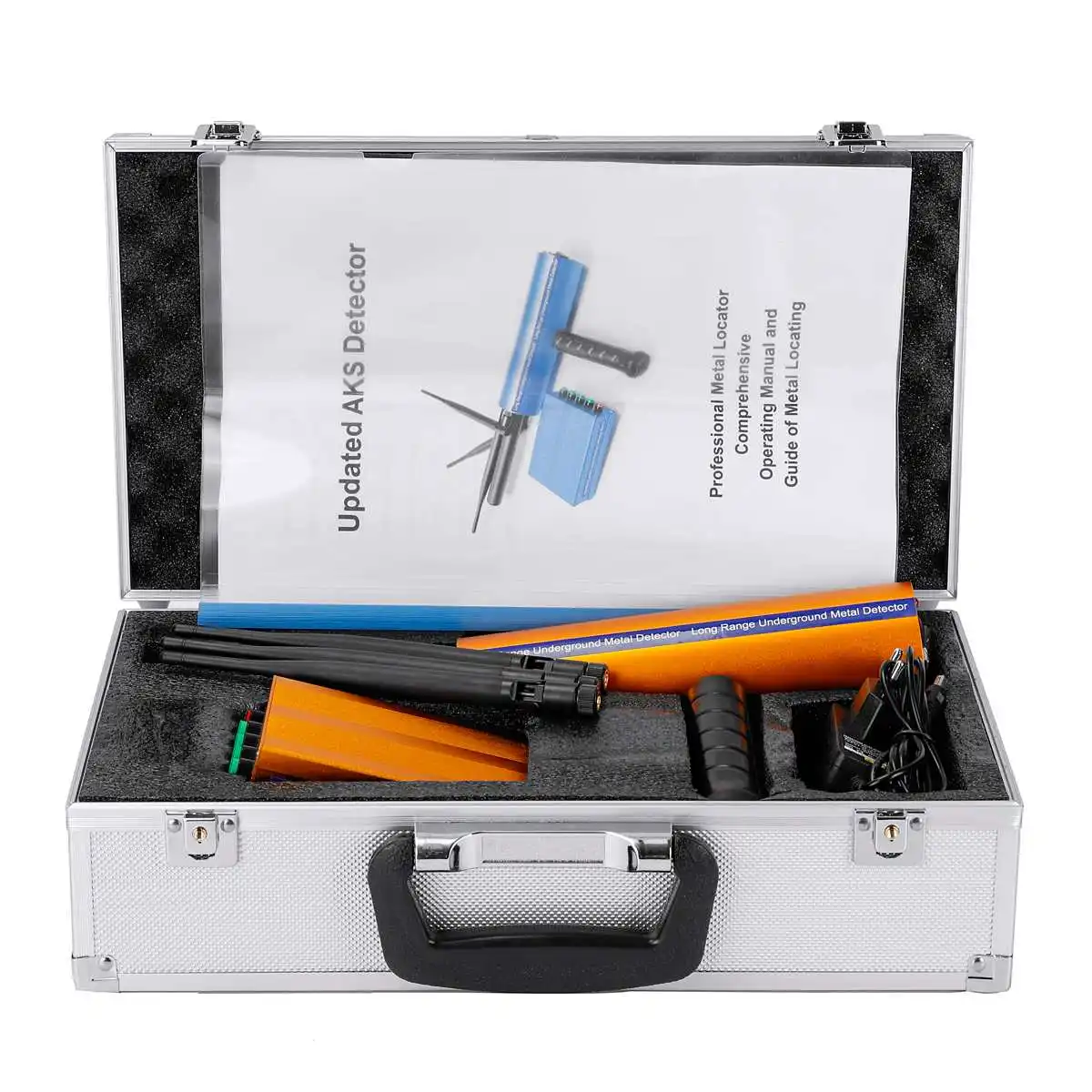 

3 Antenna AKS Detective Professtional Underground Handhold Metal/Gold/Gems Detector Adjustable Long Range Diamond Finder Tracker