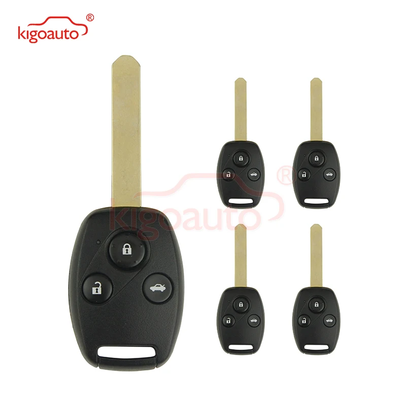 

Kigoauto 5pcs 3 Button 434 Mhz HON66 With ID46-PCF7961 Chip For Honda Civic Accord 2007 2008 2009 Remote Key HLIK-1T