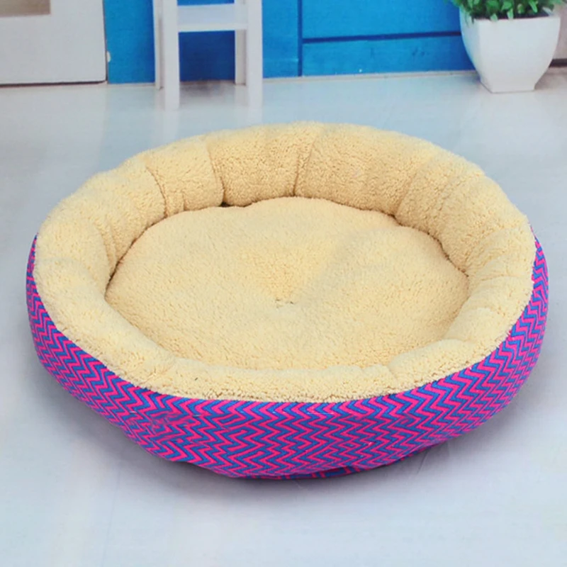 Большая круглая мягкая подушка для кошек и собак дышащая моющаяся Подушка