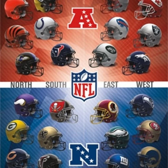 NFL шлемы 15 печать плакатов (24x36)|Таблички и знаки| |