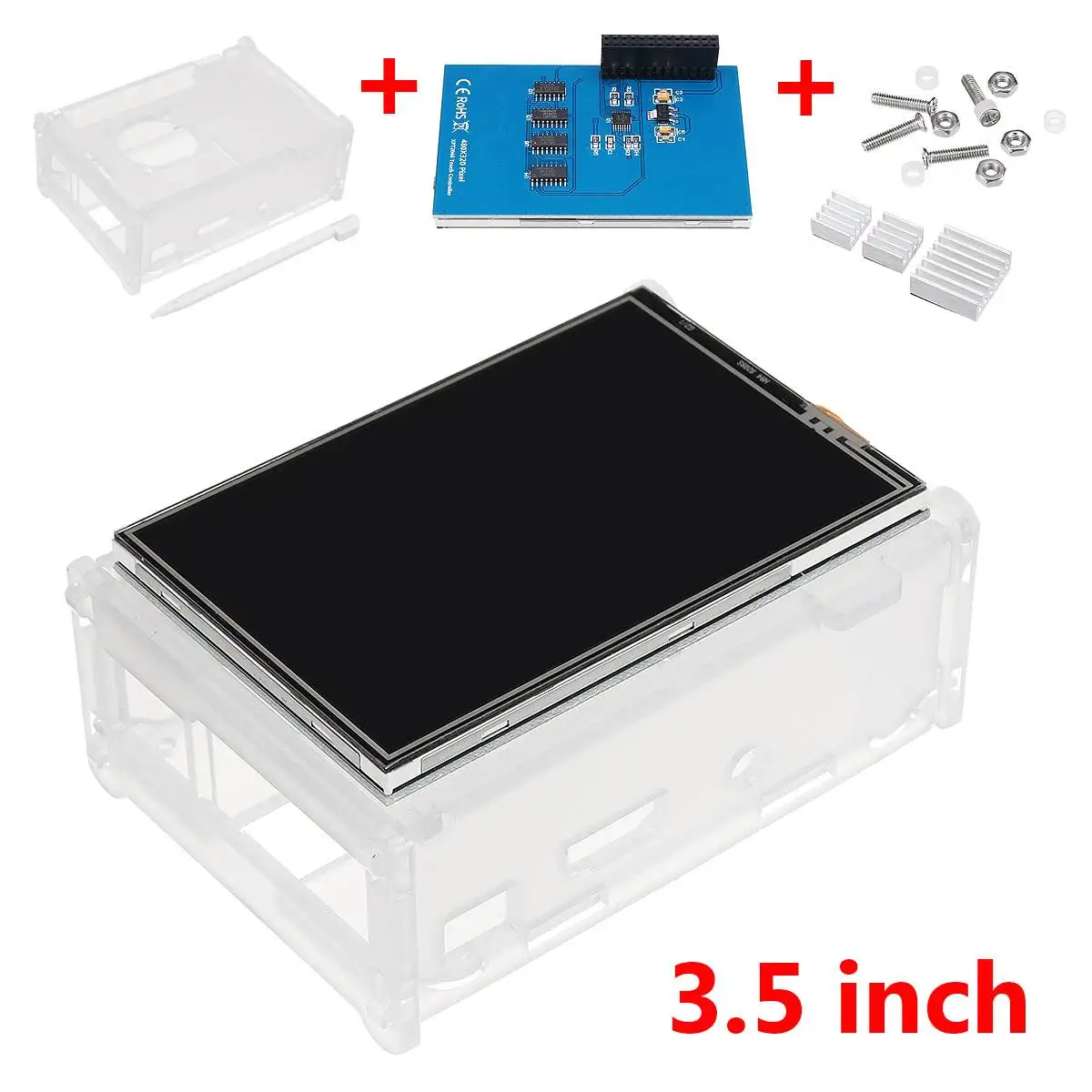 LEORY 3 5 дюймовый TFT LCD сенсорный экран + защитный чехол радиатор набор сенсорных