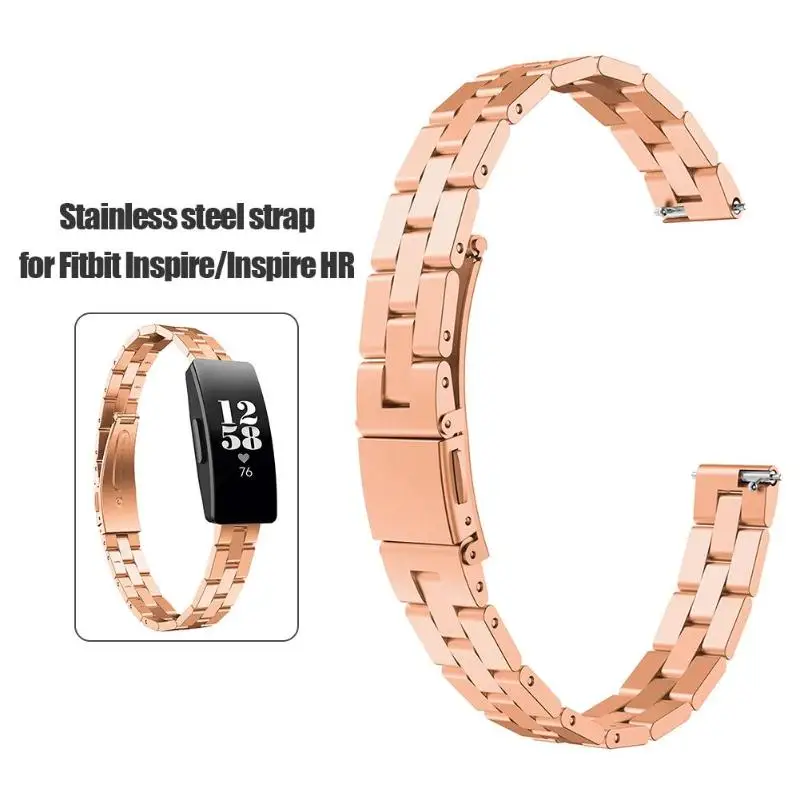 

Metal Smart Wristband Bracelet Watch Strap Watch Band Replacemen Belt Smart Band Accessories for Fitbit Inspire/Inspire HR