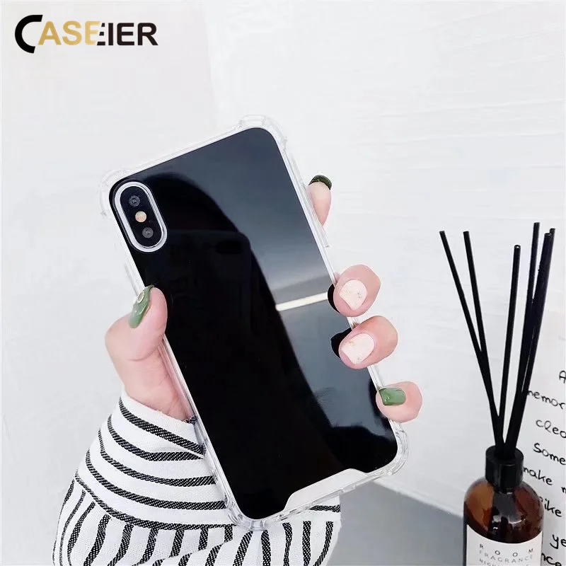 CASEIER зеркальный Шикарный чехол для телефона iPhone 6 7 8 Plus X XS MAX XR 6s 10 5 5S SE Funda Capinha |