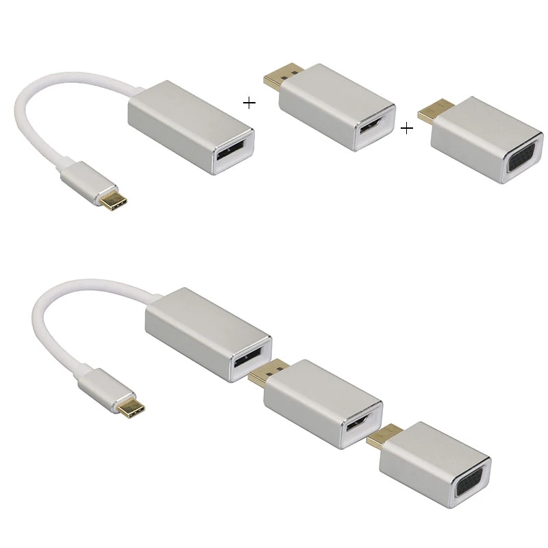 Адаптер Поддержка 4K мужчин и женщин Hdtv конвертер Кабель Vga Hdmi для Macbook Pro|Адаптеры