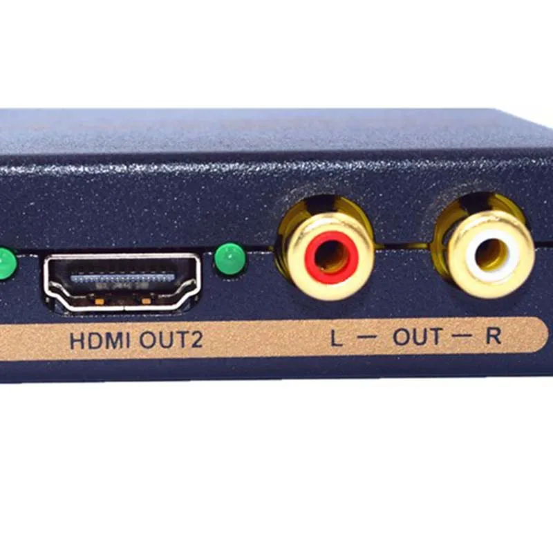 HDMI один два и аудио сплиттер EDID настройки 2 выход EU Plug|Кабели HDMI| |