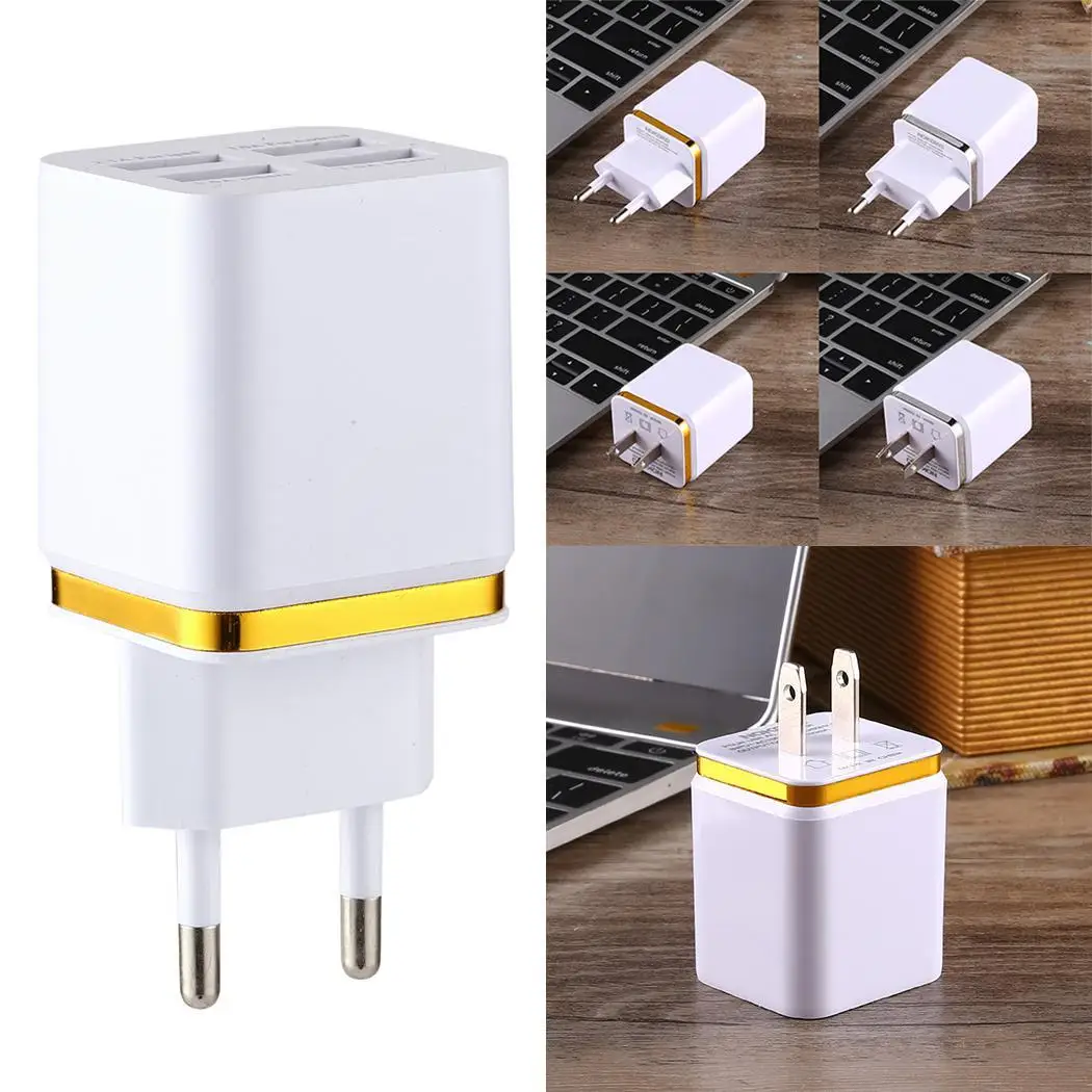 5 V Универсальный 4 Порты данных зарядки ЕС США штекер 100 240 50/60Hz 0.5A USB разъем