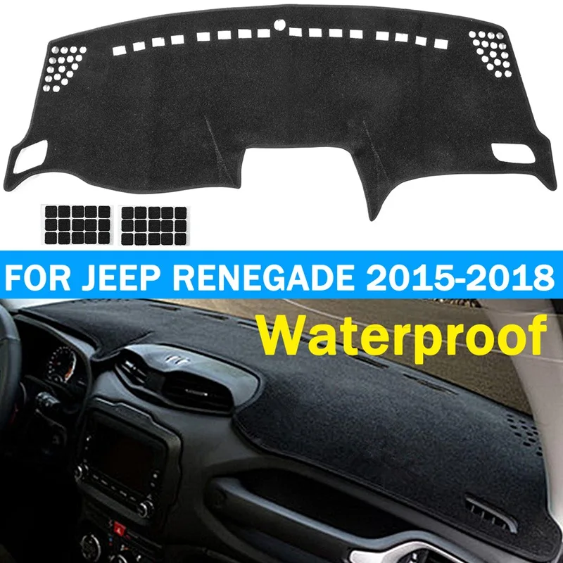 Осенний автомобильный коврик для приборной панели нескользящий Jeep Renegade 2015 2016 2017