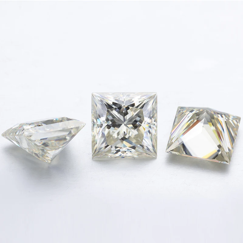 IJ 10*10 мм квадратной формы огранка принцесса moissanites чистые синтетические камни |
