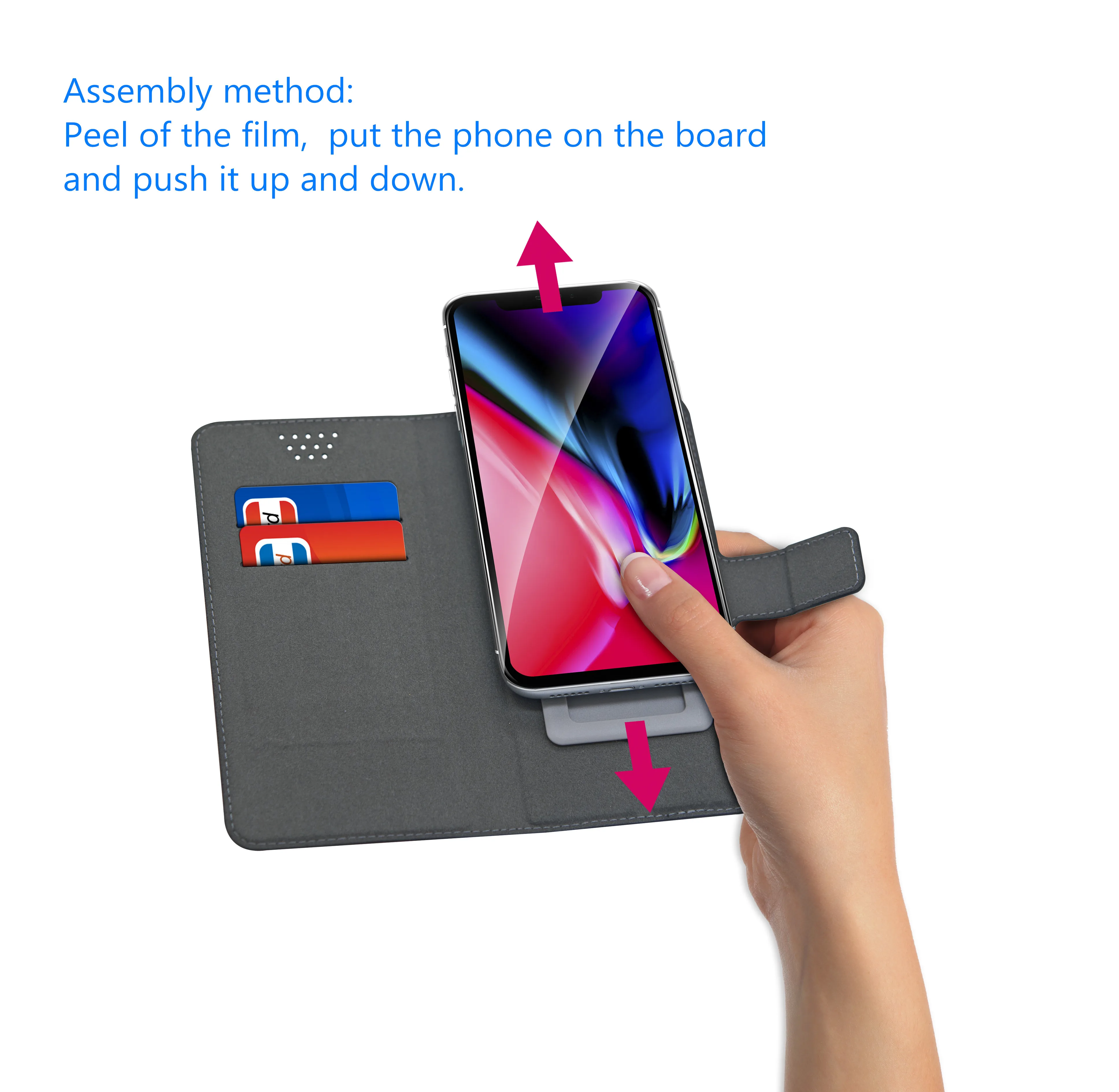 VNSTRIP универсальный чехол книжка из искусственной кожи для Huawei Galaxy S8 Plus кошелек